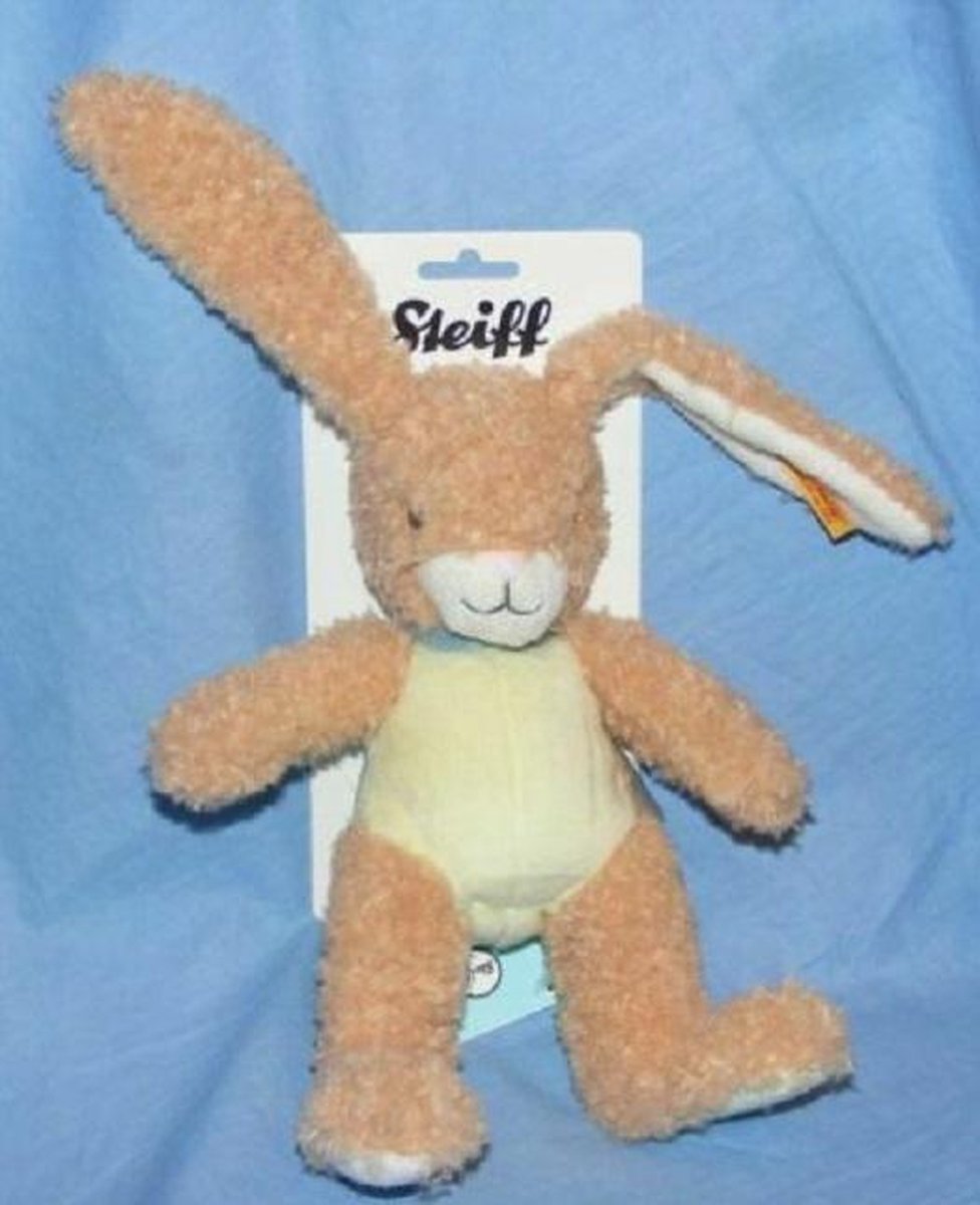 Steiff - Knuffels - Friend-Finder rabbit with rustling foil