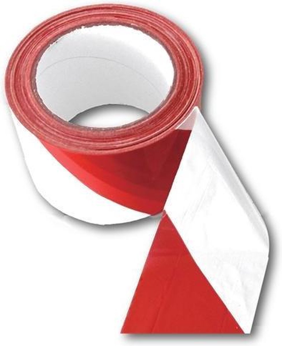 Amigo Afzetlint 200 Meter Rood/wit