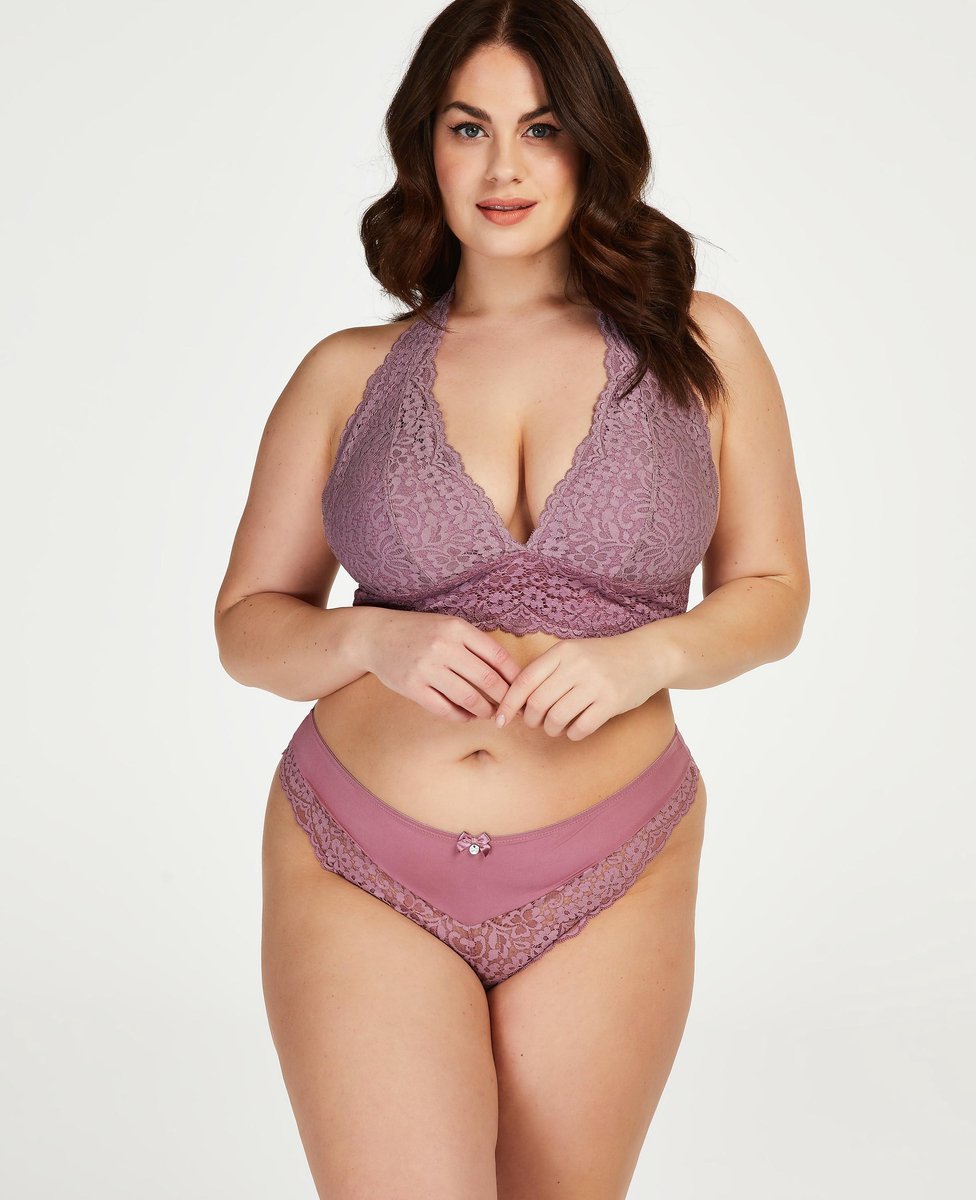 Hunkemöller Dames Voorgevormde halter bralette Rose - maat S