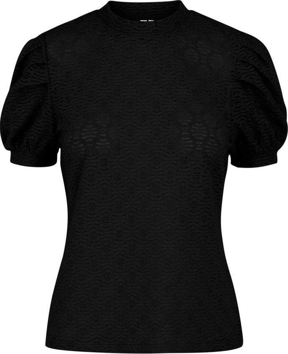 Pcgloria Ss Lace Top 17111419 Black