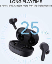 Aukey Draadloze In-ear Oordopjes - 5 uur Speeltijd - Zwart