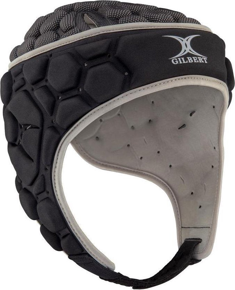 Gilbert scrumcap / headguard Falcon 200 Black/Silver