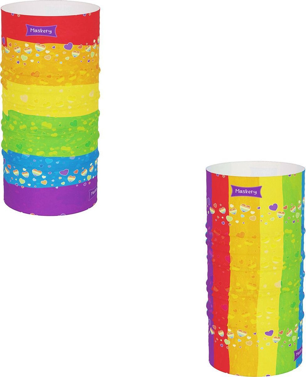 Maskery Nekwarmer Regenboog Serie - 2 Stuks