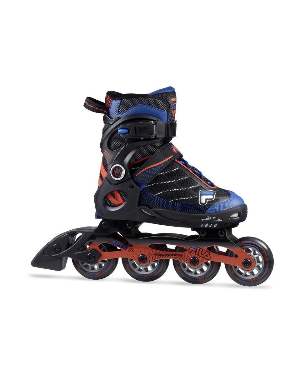 Fila Inlineskates Wizy Alu Jongens Zwart/blauw/rood Maat 35-38