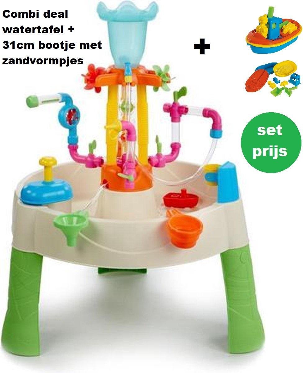 Little Tikes Fountain Factory watertafel met extra 31cm waterbootje en zandvormpjes. Fontein. (niet Piraat)