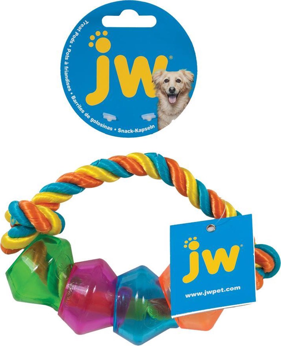 JW Treat Pod Rope Ring Small 17