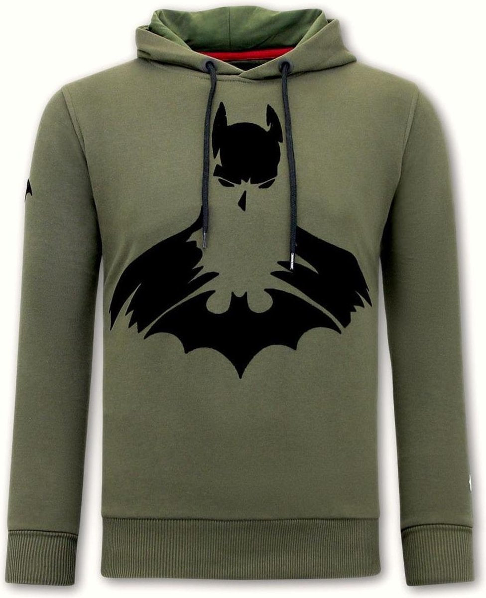 Local Fanatic Hoodie Heren Print Batman - Groen - Maten: S