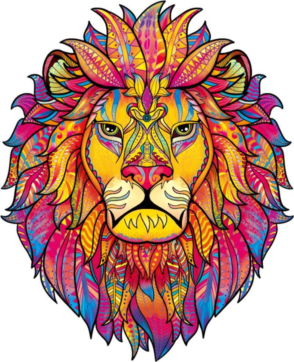 Mystery Lion 032 A3| Legpuzzel leeuw |houten jigsaw puzzel | 189 stukjes | dierenpuzzel| meer dan 50 verschillende modellen