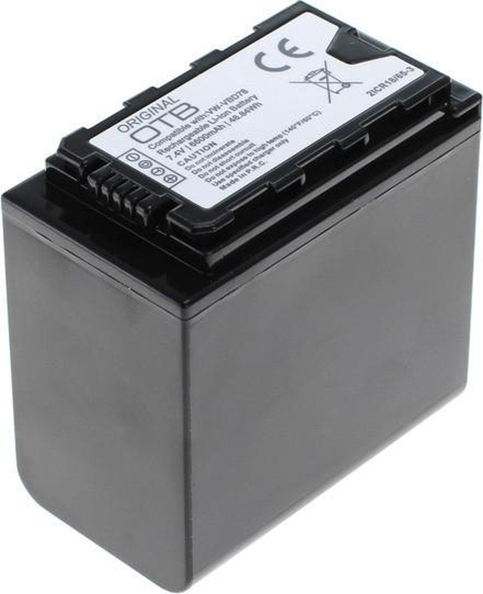 Accu voor Panasonic VW-VBD78 6600mAh