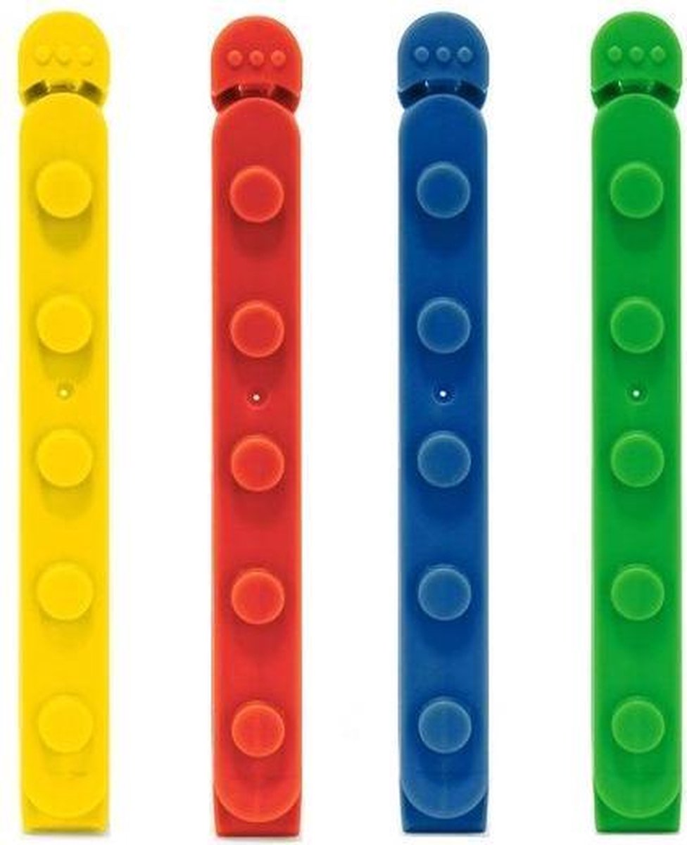 Kikkerland Vershoudklemmen Stapelbaar 10 Cm Abs 8 Stuks