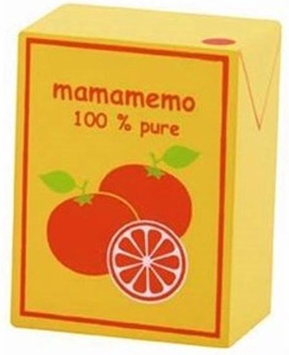 Mamamemo Pakje Sinaasappelsap Hout 4 X 6 X 3 Cm Oranje