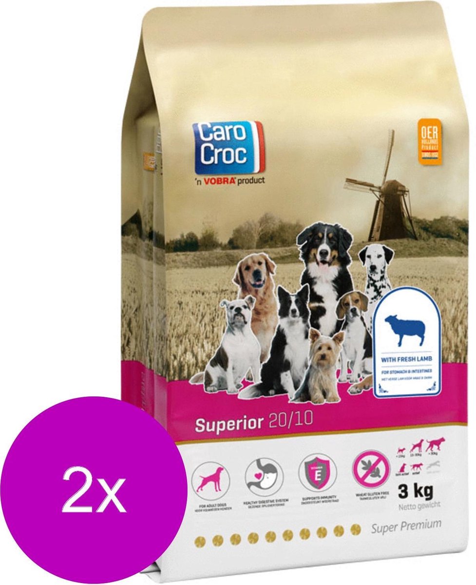 Carocroc Superior - Lam&Granen - Hondenvoer - 2 x 3 kg