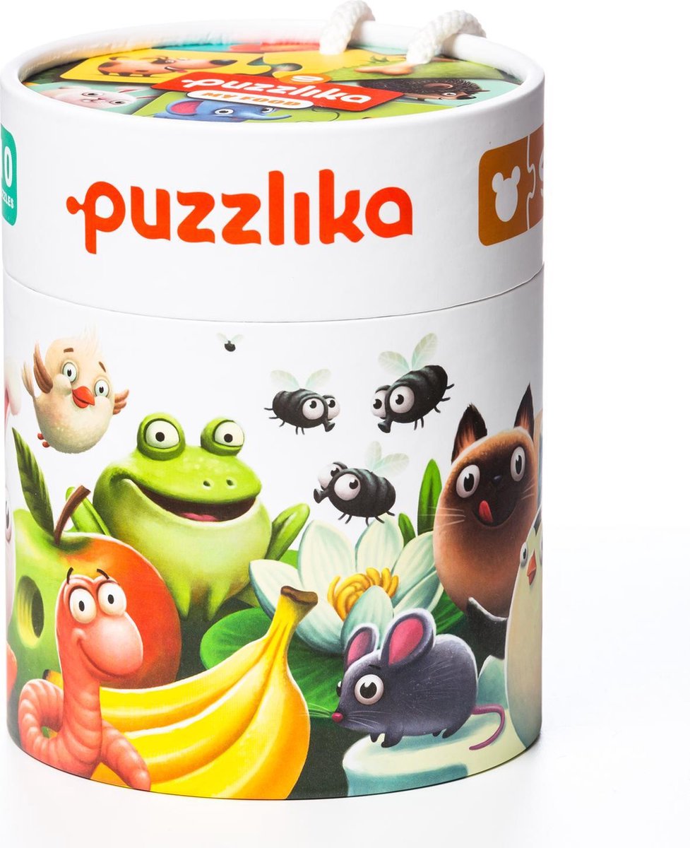 Puzzlika - Educatieve Puzzel - Leer Wat De Dieren Eten - 10 combinaties