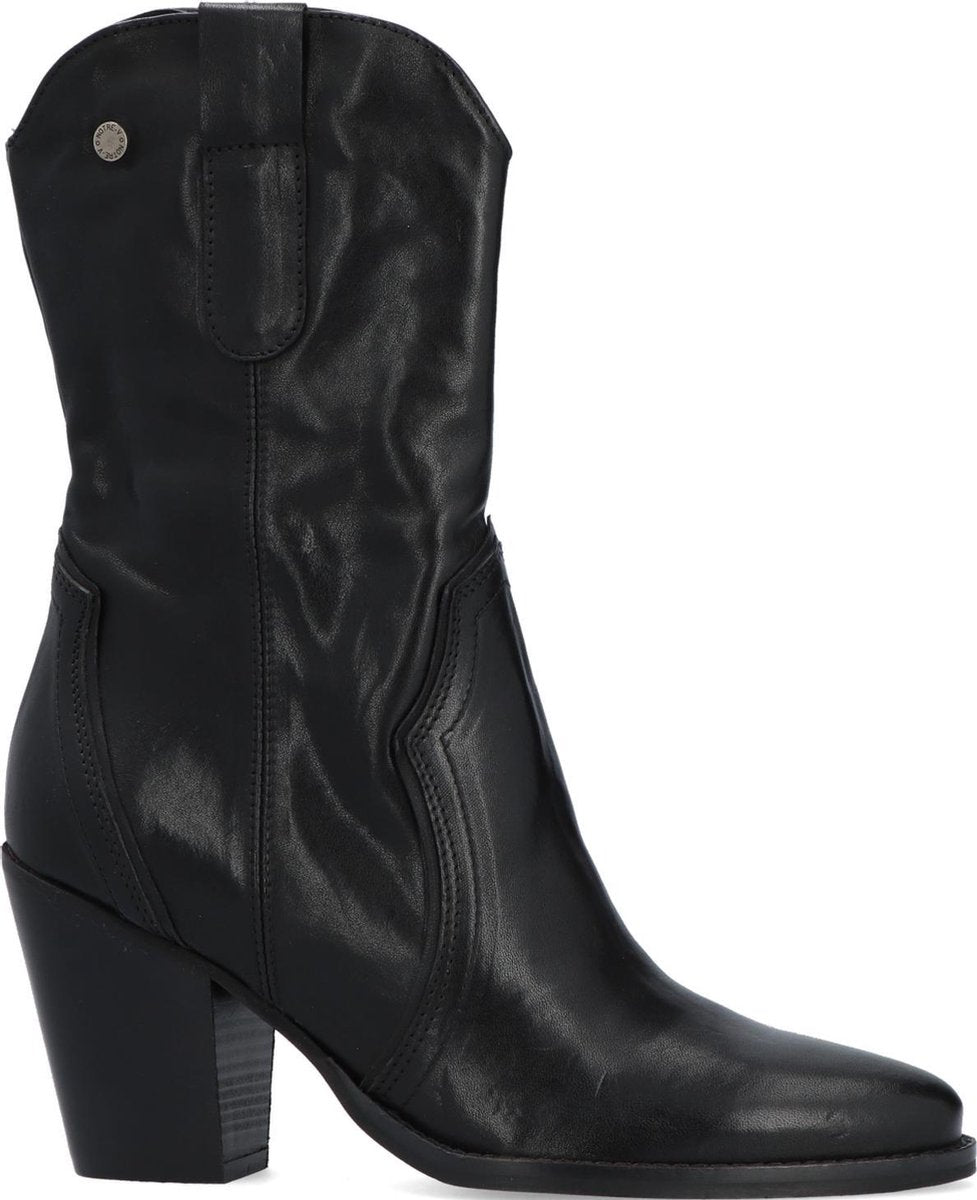 Notre-V 01-423 Enkellaarsjes - Enkelboots - Dames - Zwart - Maat 37