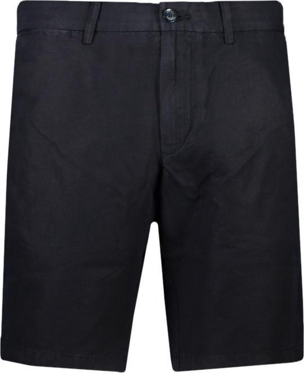 Tommy Hilfiger Korte Broek Blauw Getailleerd - Maat W36 - Heren - Lente/Zomer Collectie - Linnen;Katoen