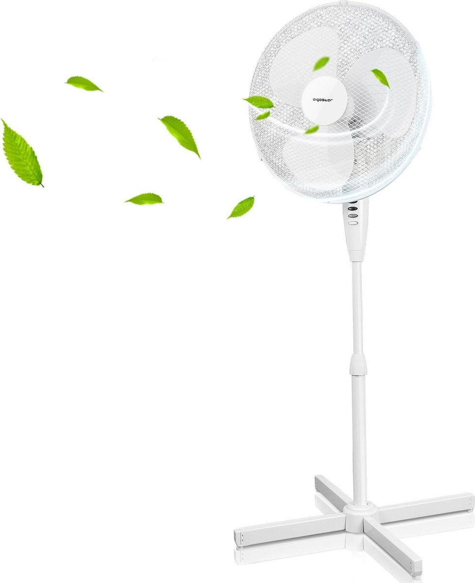 Aigostar Daisy 33JTP -  Ventilator Staand/Statiefventilator - Wit