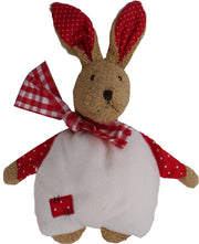 Käthe Kruse Knuffelkonijn Bruin/wit/rood 33 X 25 Cm