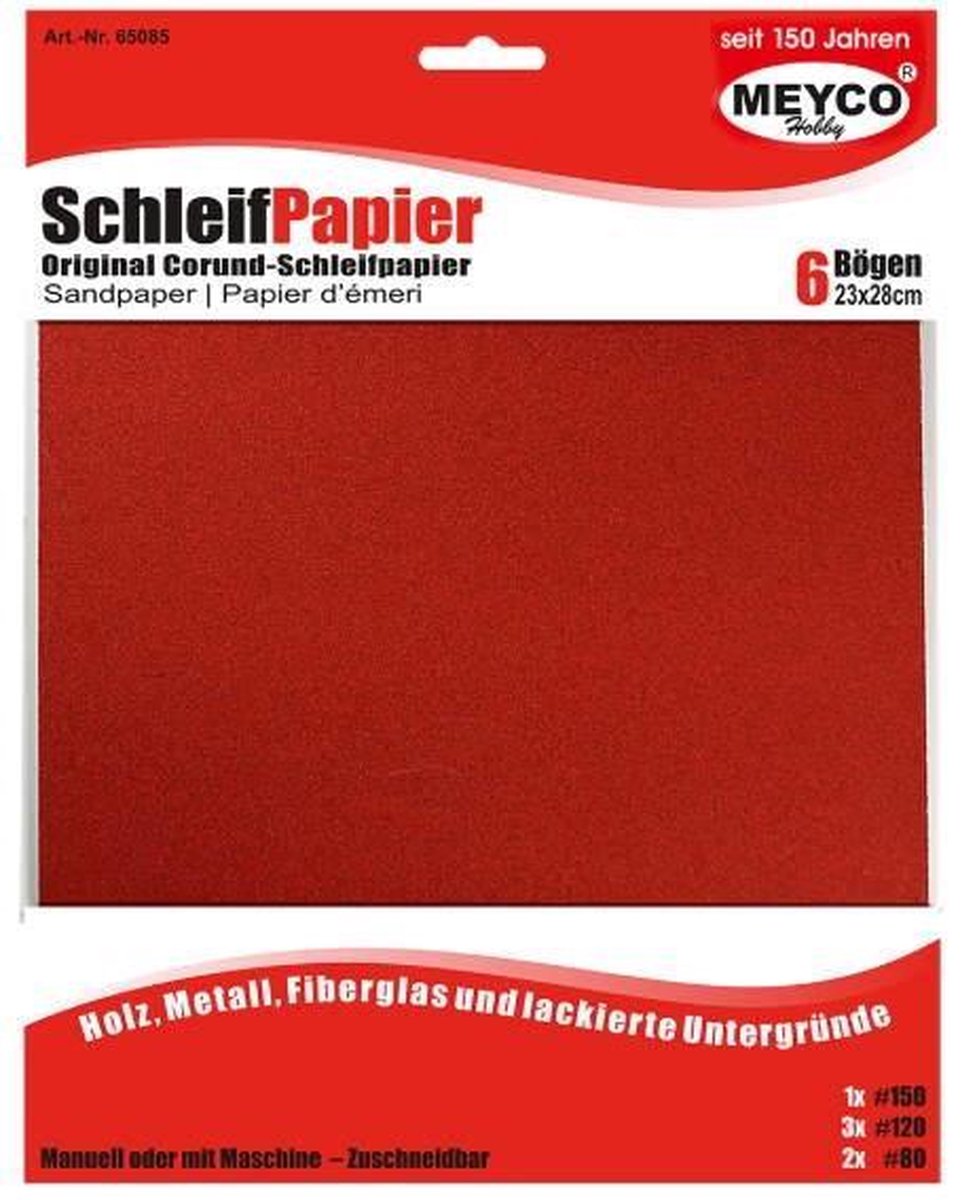 Schuurpapier assortiment 23 x 28 cm