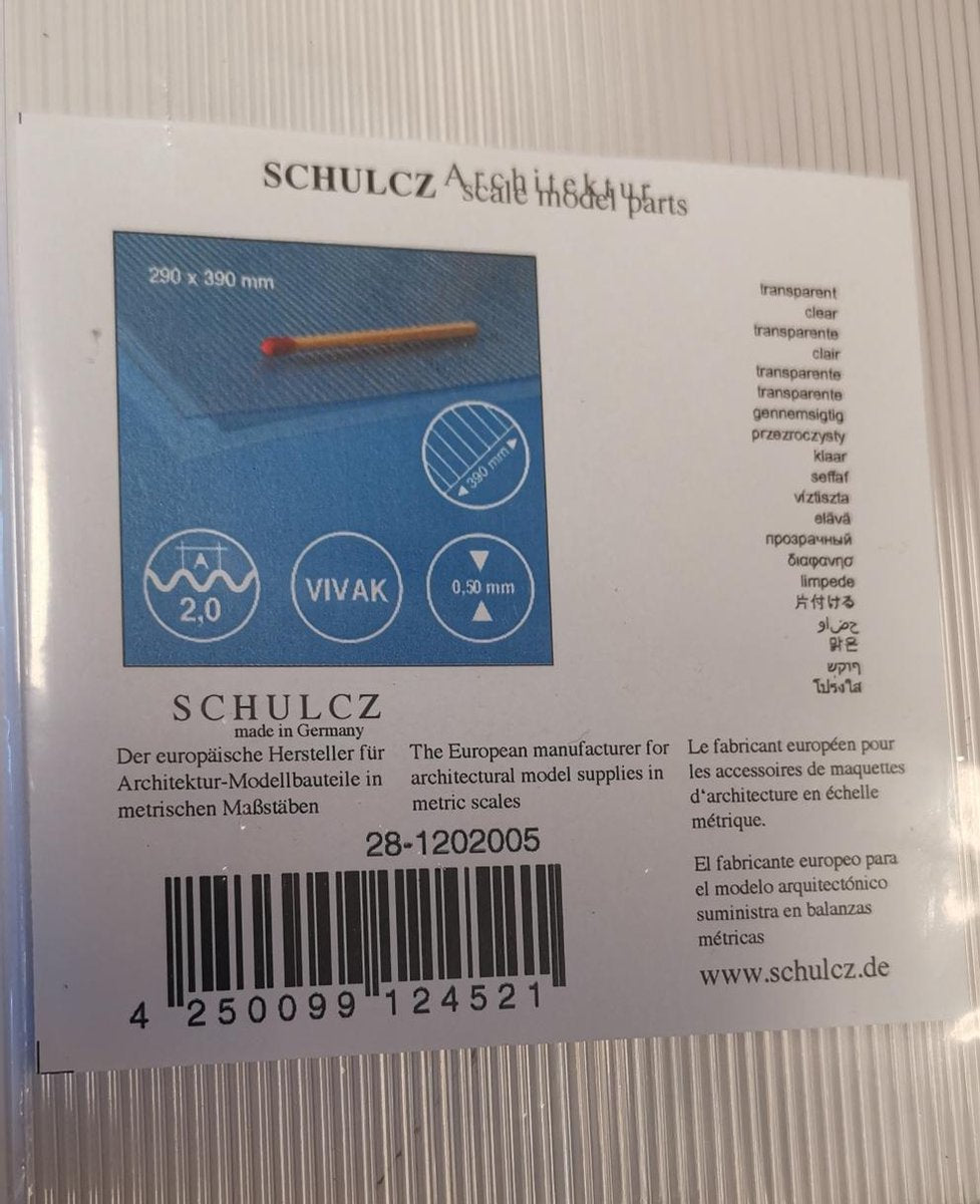 Schulcz Maquettebouw Golfplaat transparamt 290/390/0