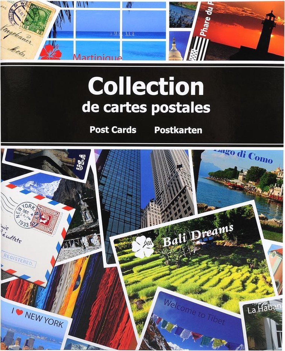 2x Album voor post- en ansichtkaarten - 20x25