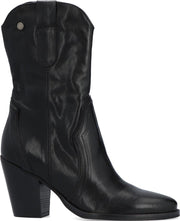 Notre-V 01-423 Enkellaarsjes - Enkelboots - Dames - Zwart - Maat 39