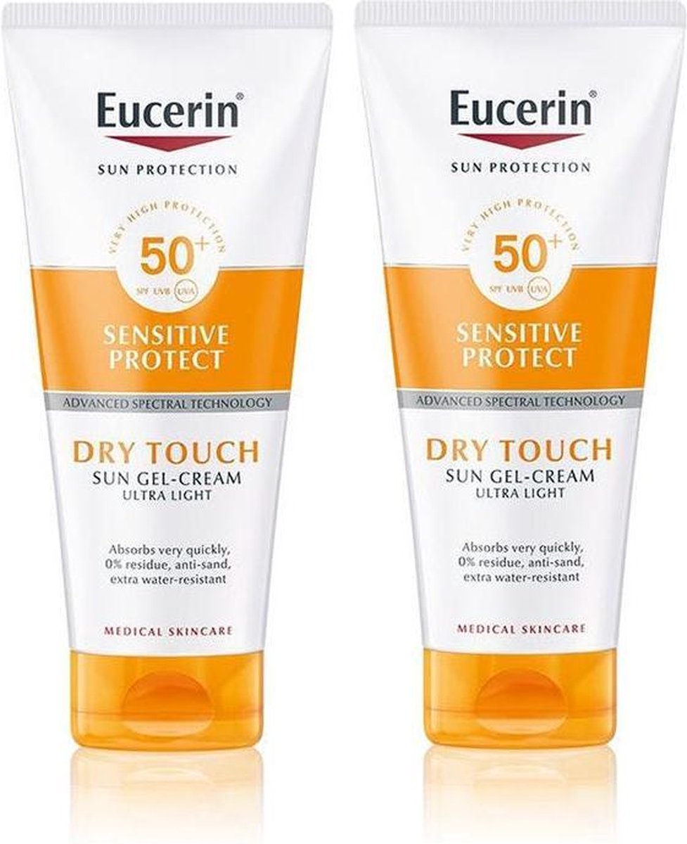Eucerin Sensitive Protect Dry Touch Sun Gel-Cream SPF50+ 2x200ml