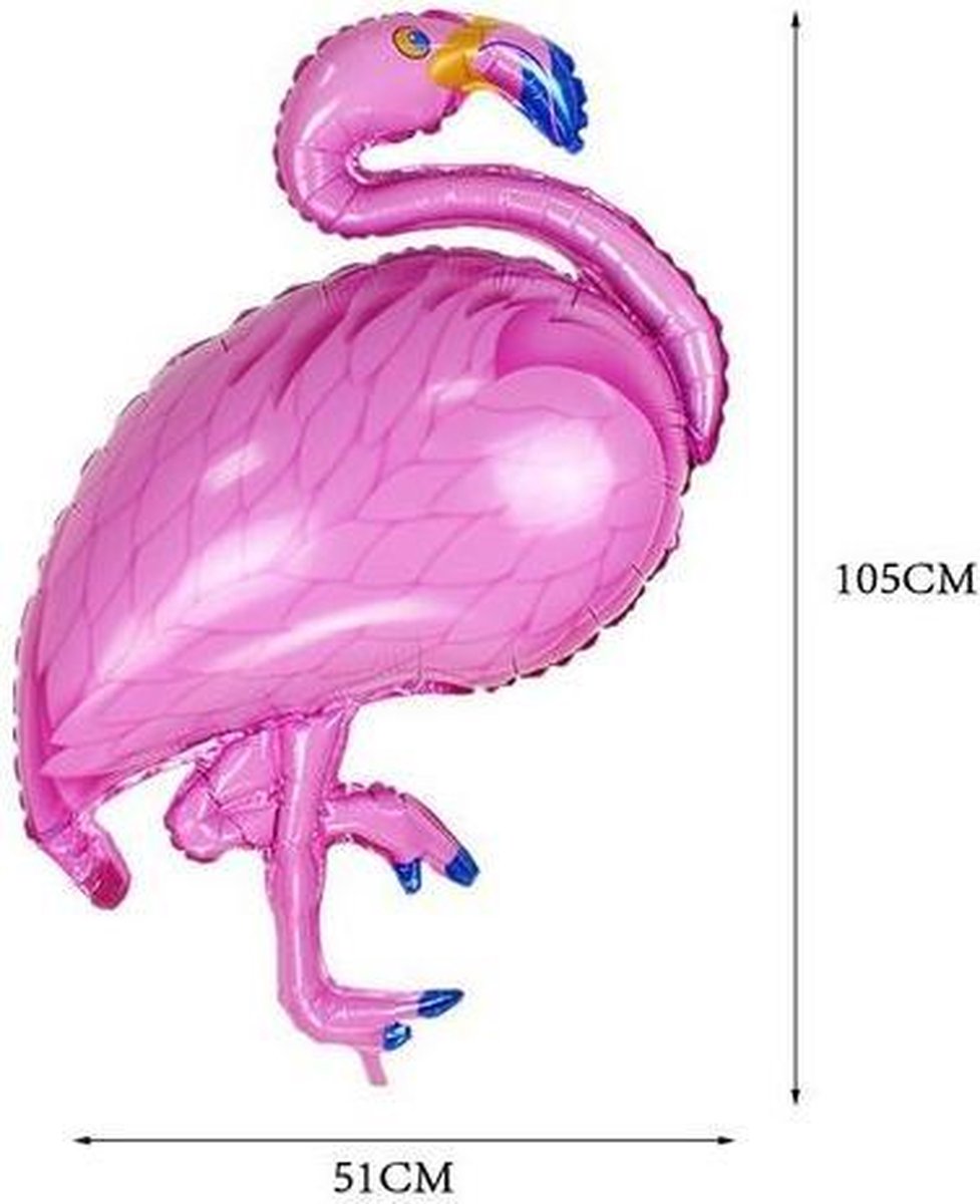 Helium ballon flamingo 105 cm (leeg)