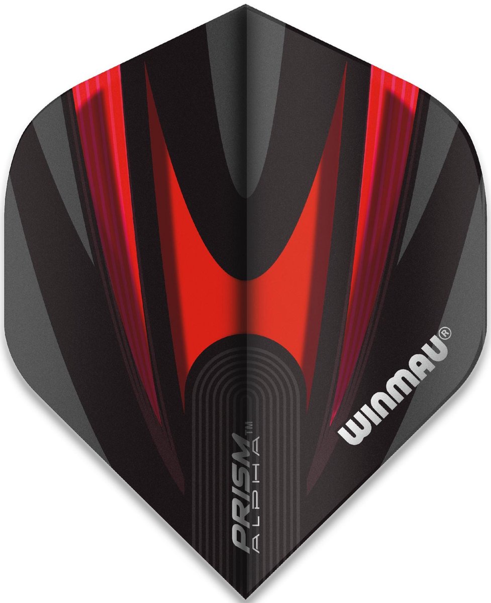 Winmau Prism Alpha Extra Thick Black & Red