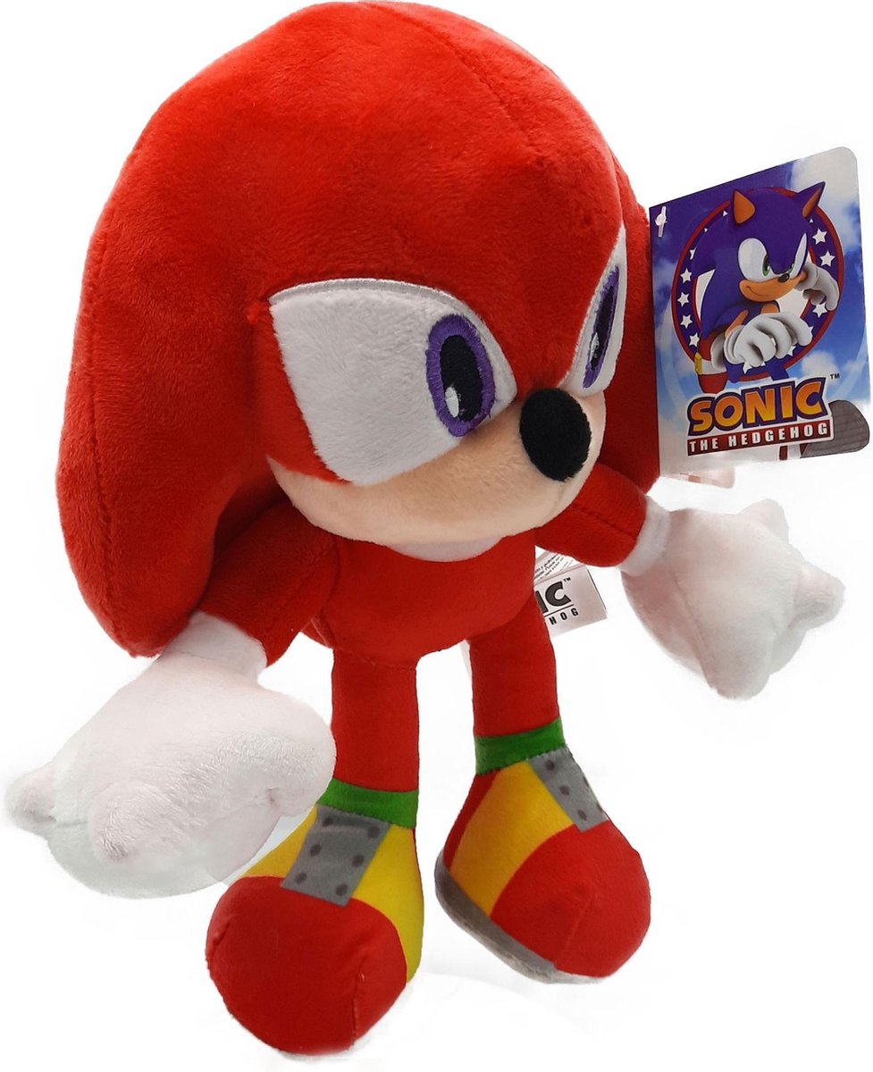 Sonic the Hedgehog - Knuckles (The Echidna) - Pluche Knuffel - 30 cm