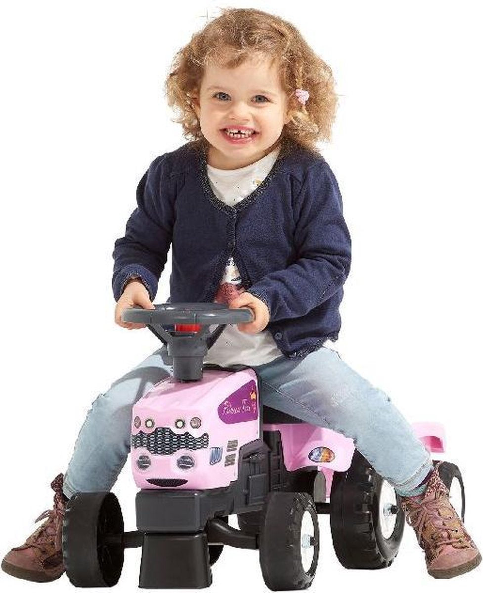 Falk Tractor Pink Set met accecoires 1/3