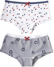 Little Label - meisjes - onderbroek - 2 stuks - wit dots
