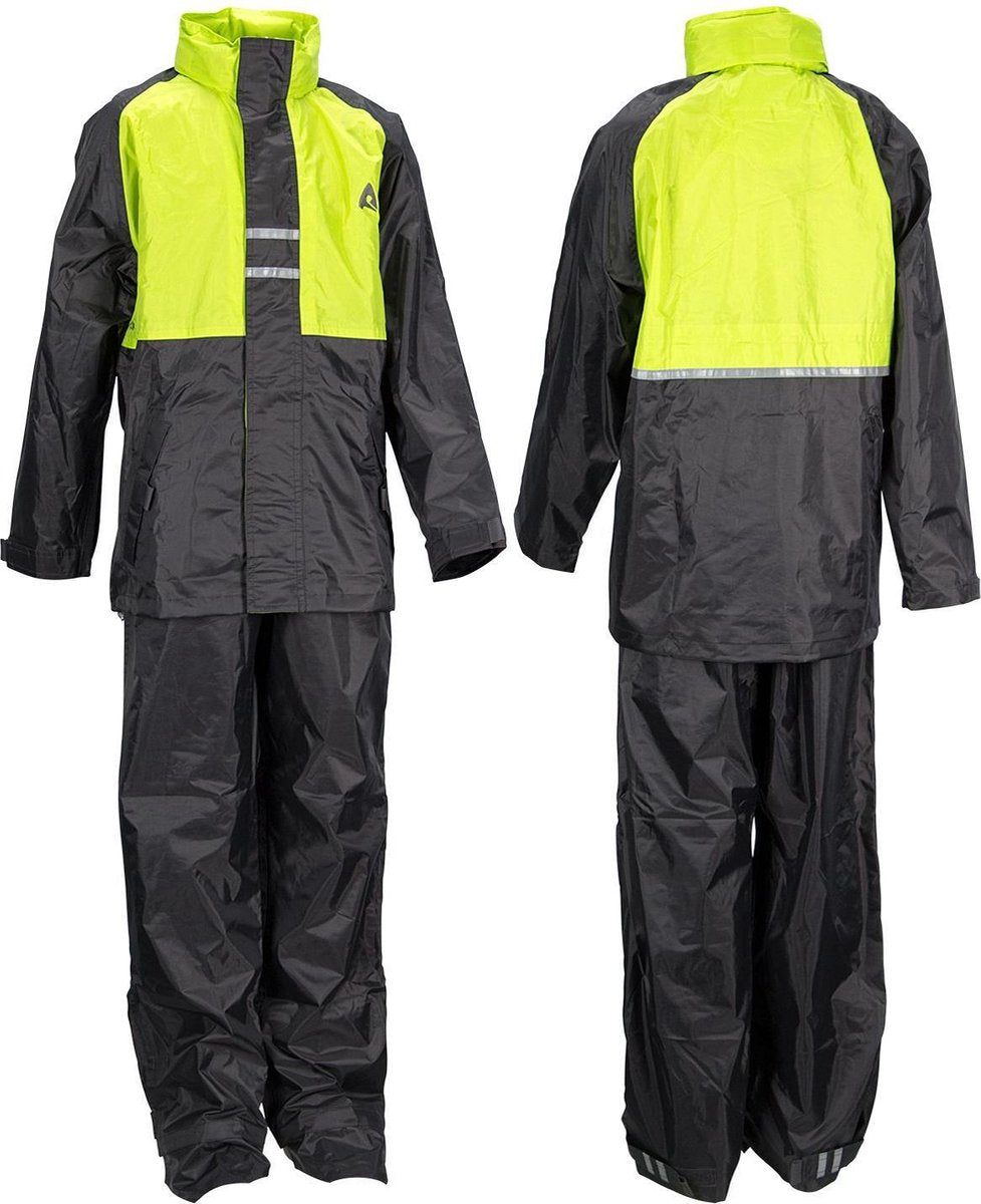 Ralka Regenpak - Kinderen - Unisex - Maat 116 - Lime/Antraciet
