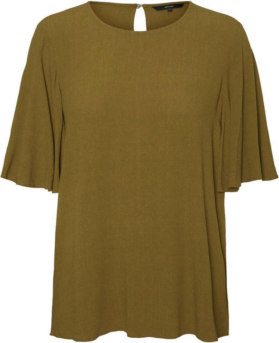 Vero Moda Esther 2/4 top ga vo curve fir green