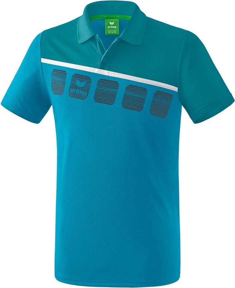 Erima 5-C Polo - Polo's  - blauw licht - 128
