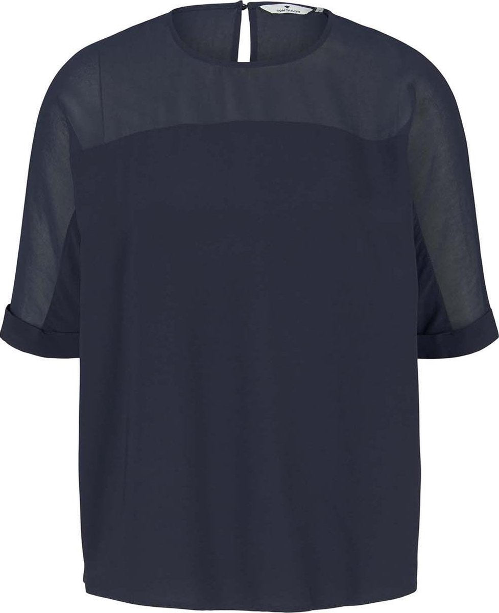 Tom Tailor blouse Donkerblauw-36 (Xs-S)