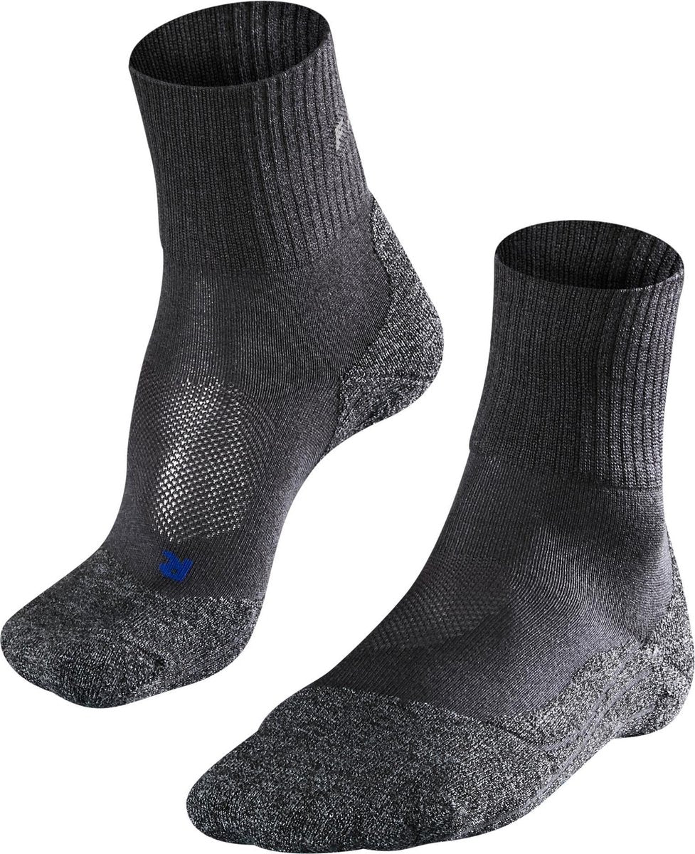 FALKE TK2 Short Cool Heren Sokken - Grijs - Maat 42-43