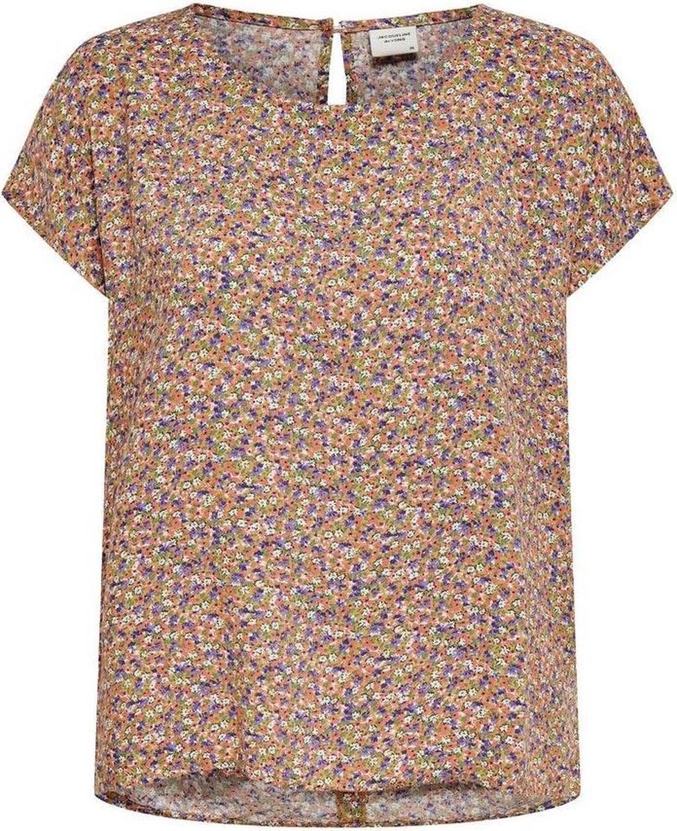 Jdystaar Life S/s Top Wvn 15226764 Fall Leaf/purple