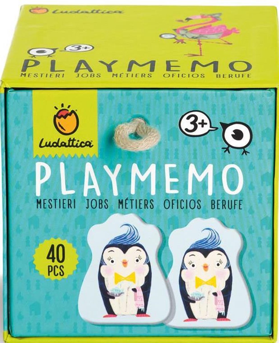 Ludattica Memory Memo Jobs Junior Karton 40 Stuks
