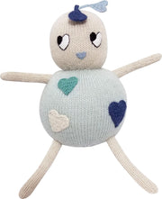 Luckyboysunday Knuffelpop 16 Cm Junior Alpaca-wol Blauw