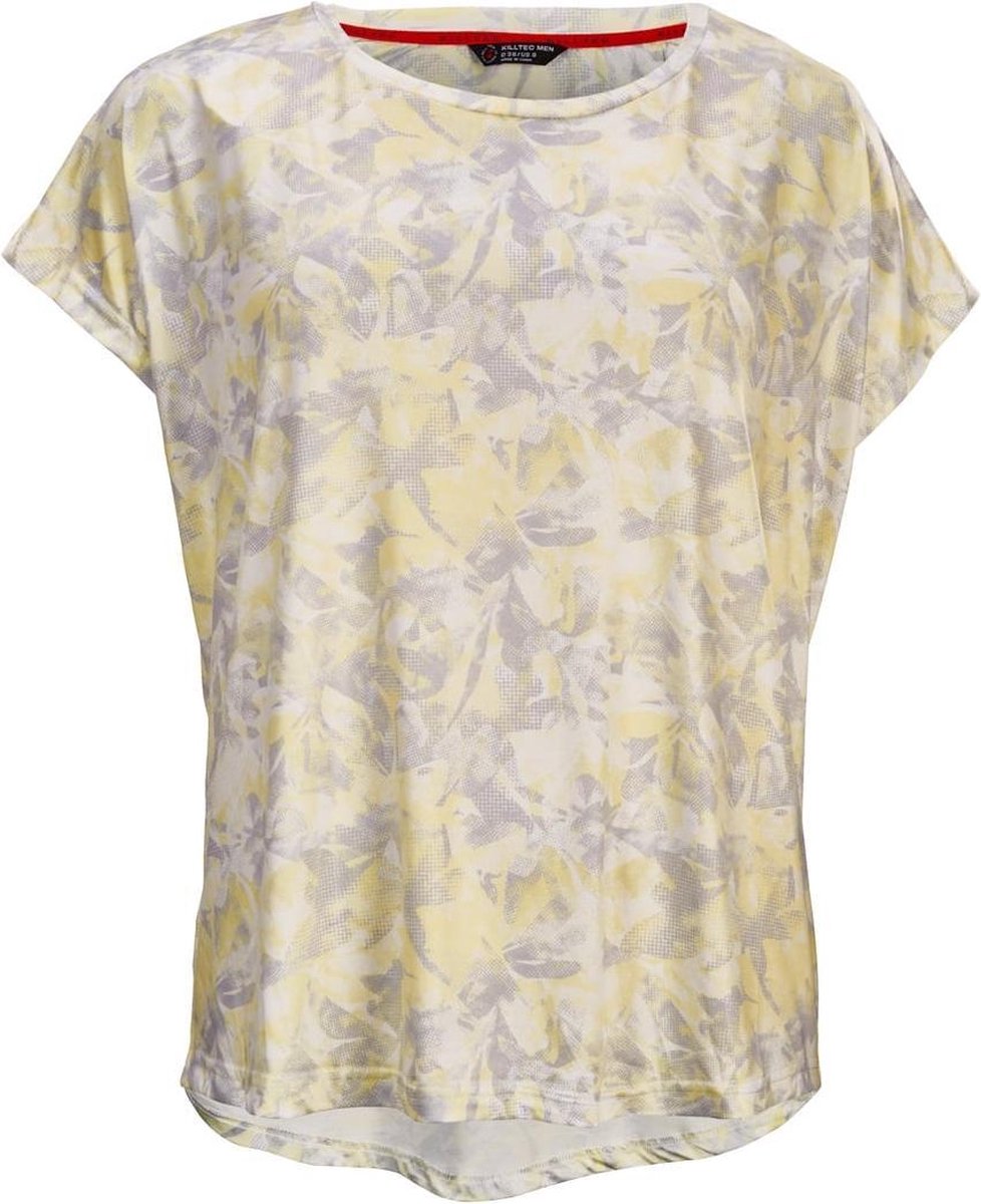 Killtec dames shirt Ejby lime print - maat 38