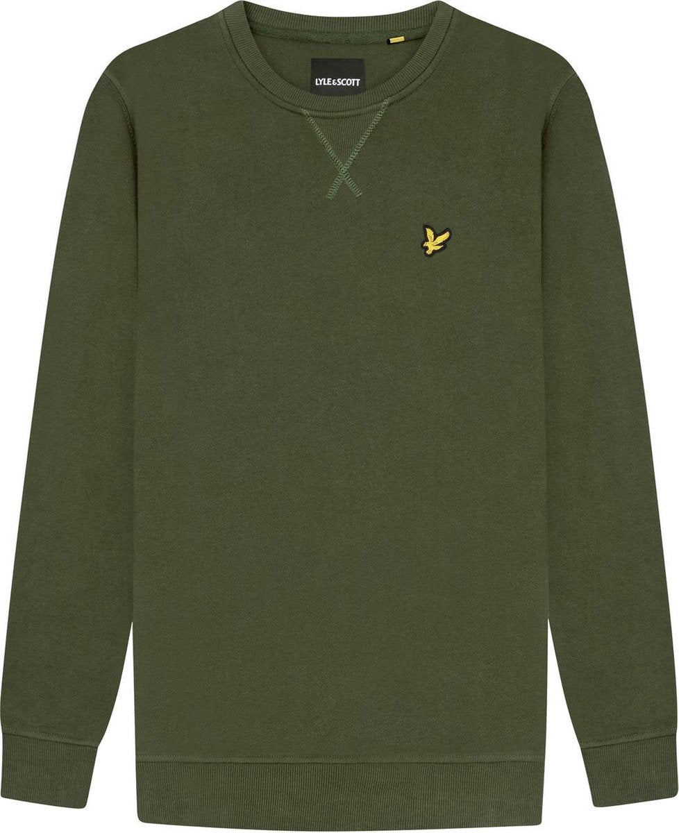 Lyle & Scott - Heren Sweaters Crew Neck Sweatshirt - Groen - Maat S