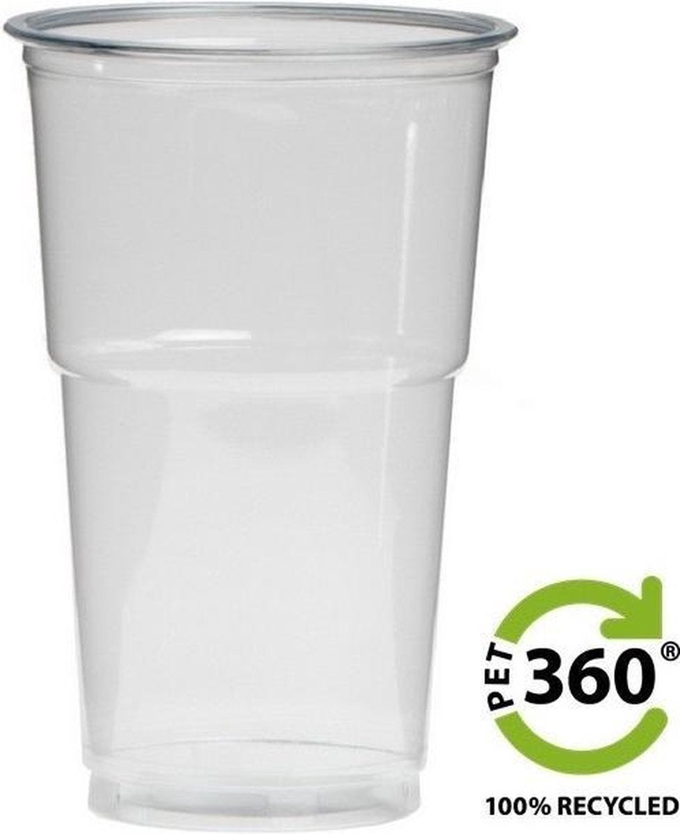 Bierbekers 100% recycled PET - 300cc/350cc 1.250 stuks.