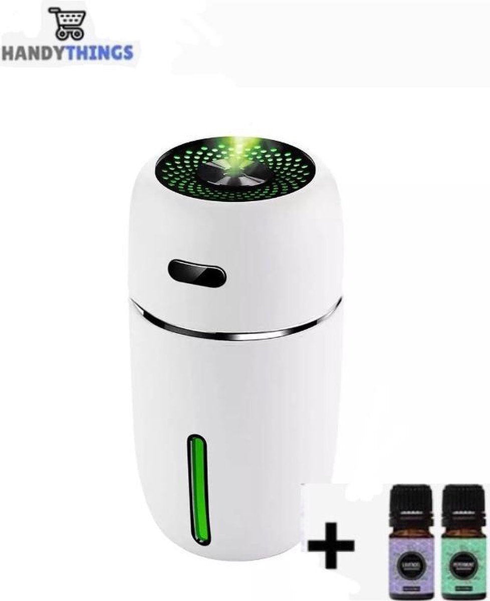 3in1 Aroma Diffuser INCL. 2x GRATIS Etherische Olie - Wit - Aromadiffuser - Luchtbevochtiger - Aromatherapie - Geurverspreider