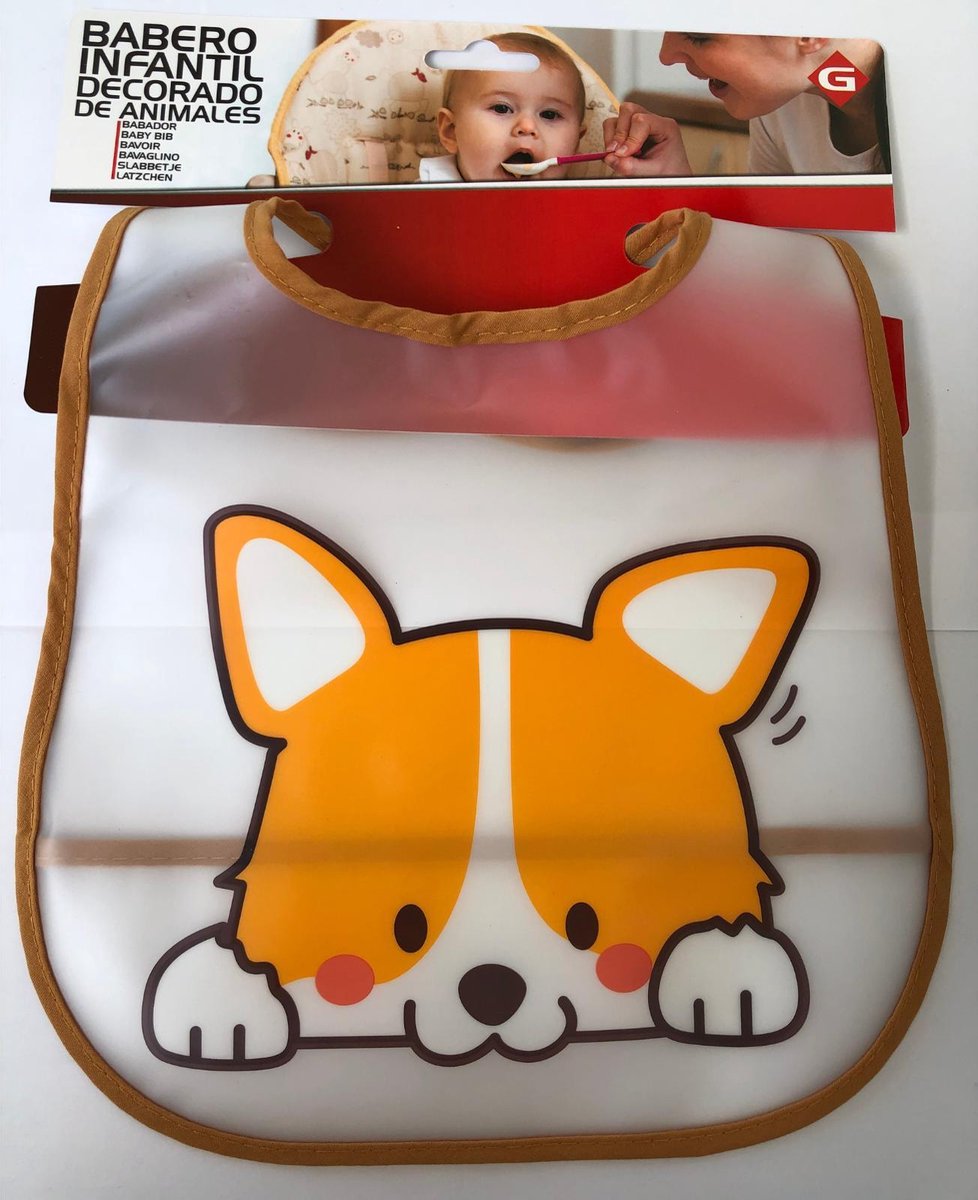 Baby slabbetje vos bruin - slab