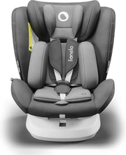 Lionelo autostoel Bastiaan One 360° met isoFix Grey Graphite (0-36kg) - Groep 0-1-2-3 autostoel voor kinderen van 0 tot 12 jaar