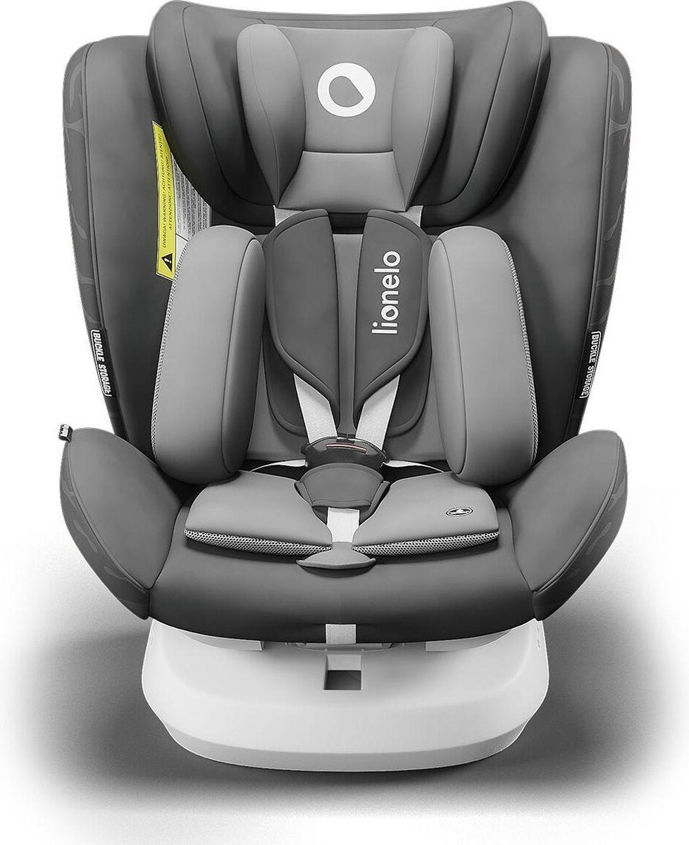 Lionelo autostoel Bastiaan One 360° met isoFix Grey Graphite (0-36kg) - Groep 0-1-2-3 autostoel voor kinderen van 0 tot 12 jaar