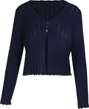 Cassis - Katoenen cardigan - Marineblauw