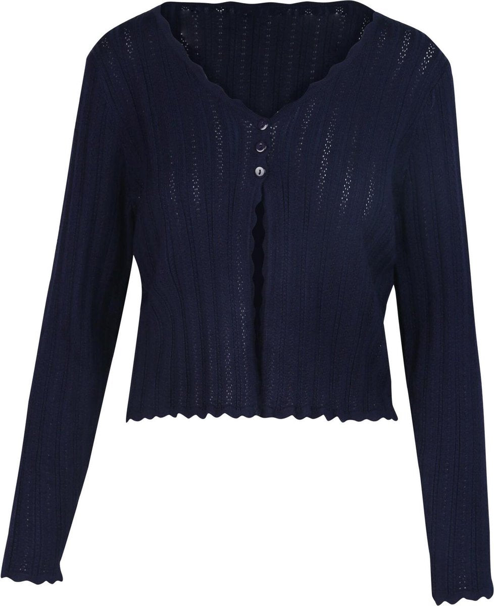 Cassis - Katoenen cardigan - Marineblauw