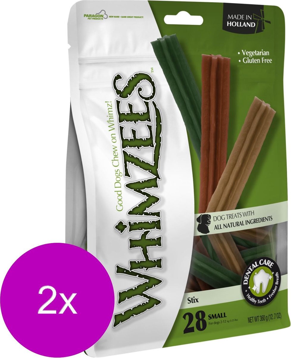 Whimzees Stix Small - Hondensnacks - 2 x 28X11.9 cm