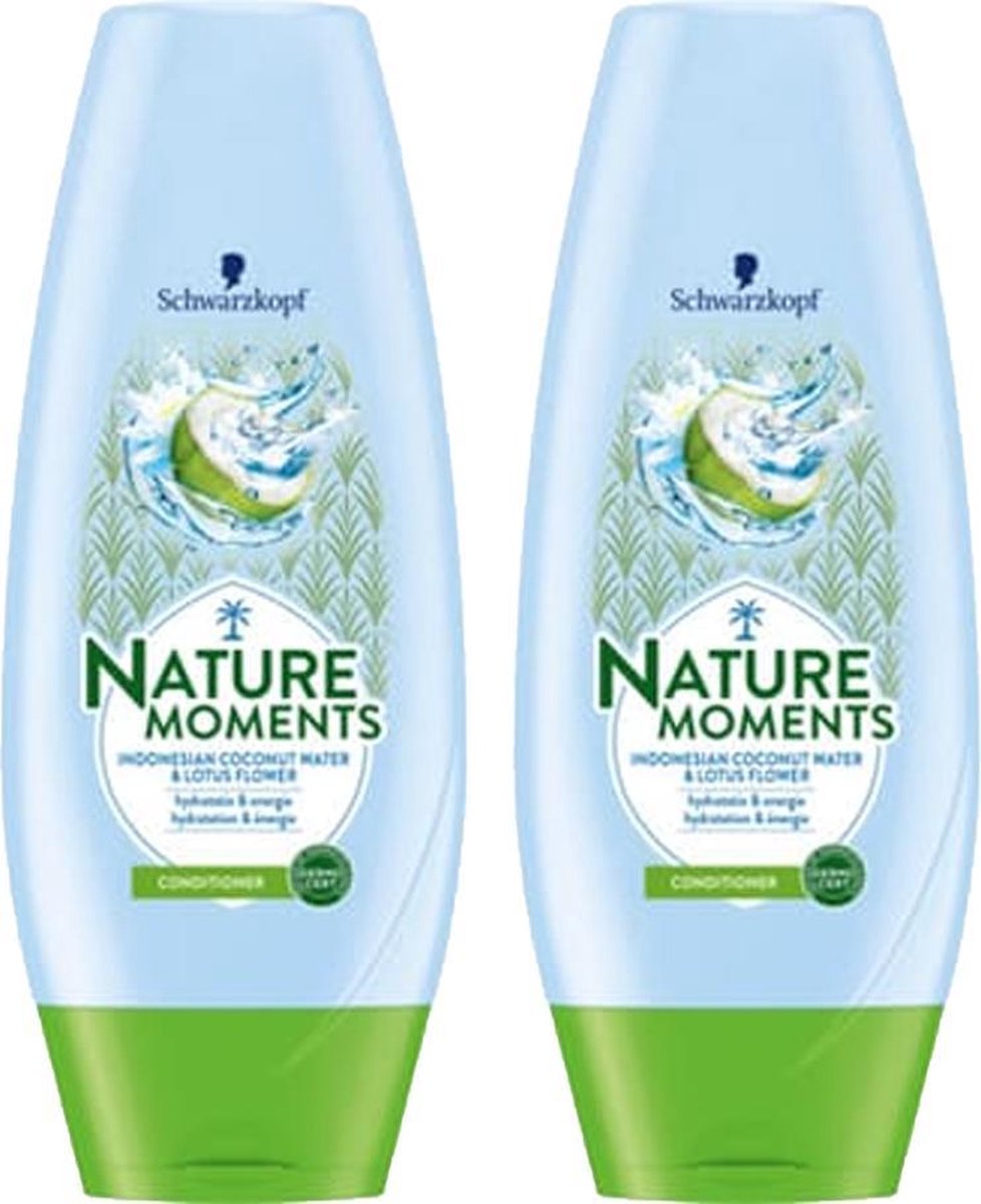 Schwarzkopf Nature Moments Indonesian Coconut Water & Lotus Flower Conditioner Voordeelbox | 2 x 200 ml